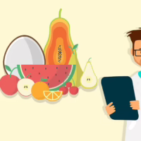 "Gesunde Ernährung und Fasten kombiniert für nachhaltiges Abnehmen – frisches Obst, Gemüse und gesunde Mahlzeiten neben einem Fastenplan auf einem Tisch arrangiert."