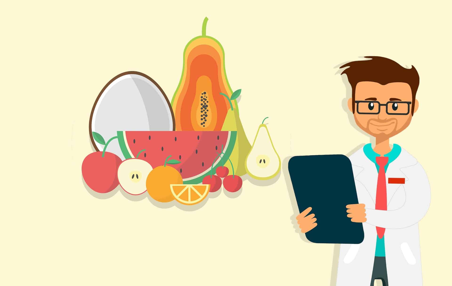 "Gesunde Ernährung und Fasten kombiniert für nachhaltiges Abnehmen – frisches Obst, Gemüse und gesunde Mahlzeiten neben einem Fastenplan auf einem Tisch arrangiert."